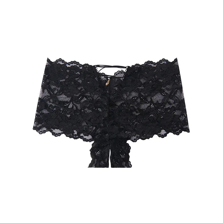 Bella Crotchless Cheeky Lace Panty