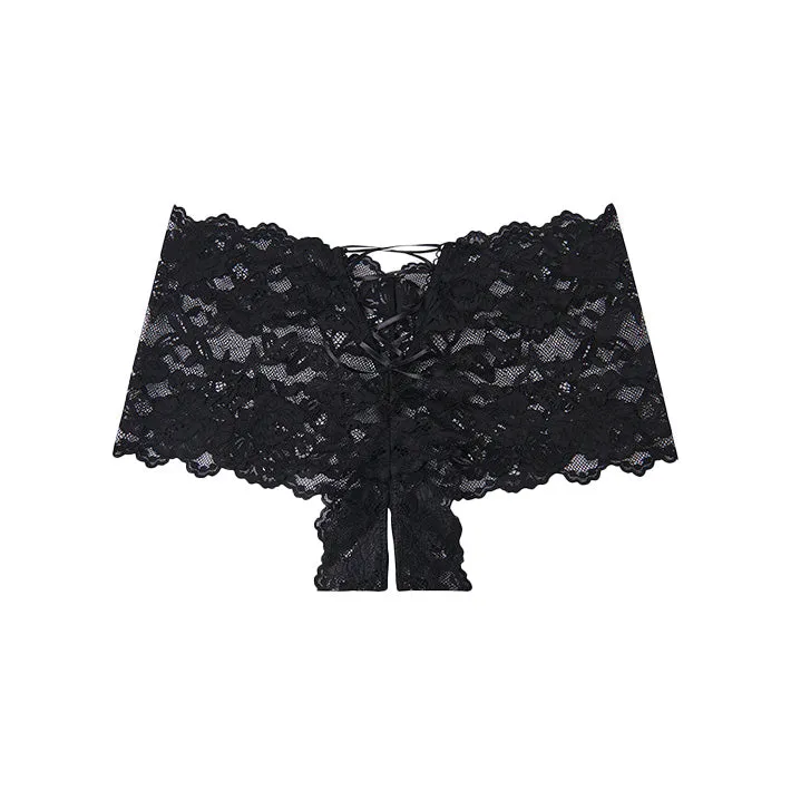 Bella Crotchless Cheeky Lace Panty