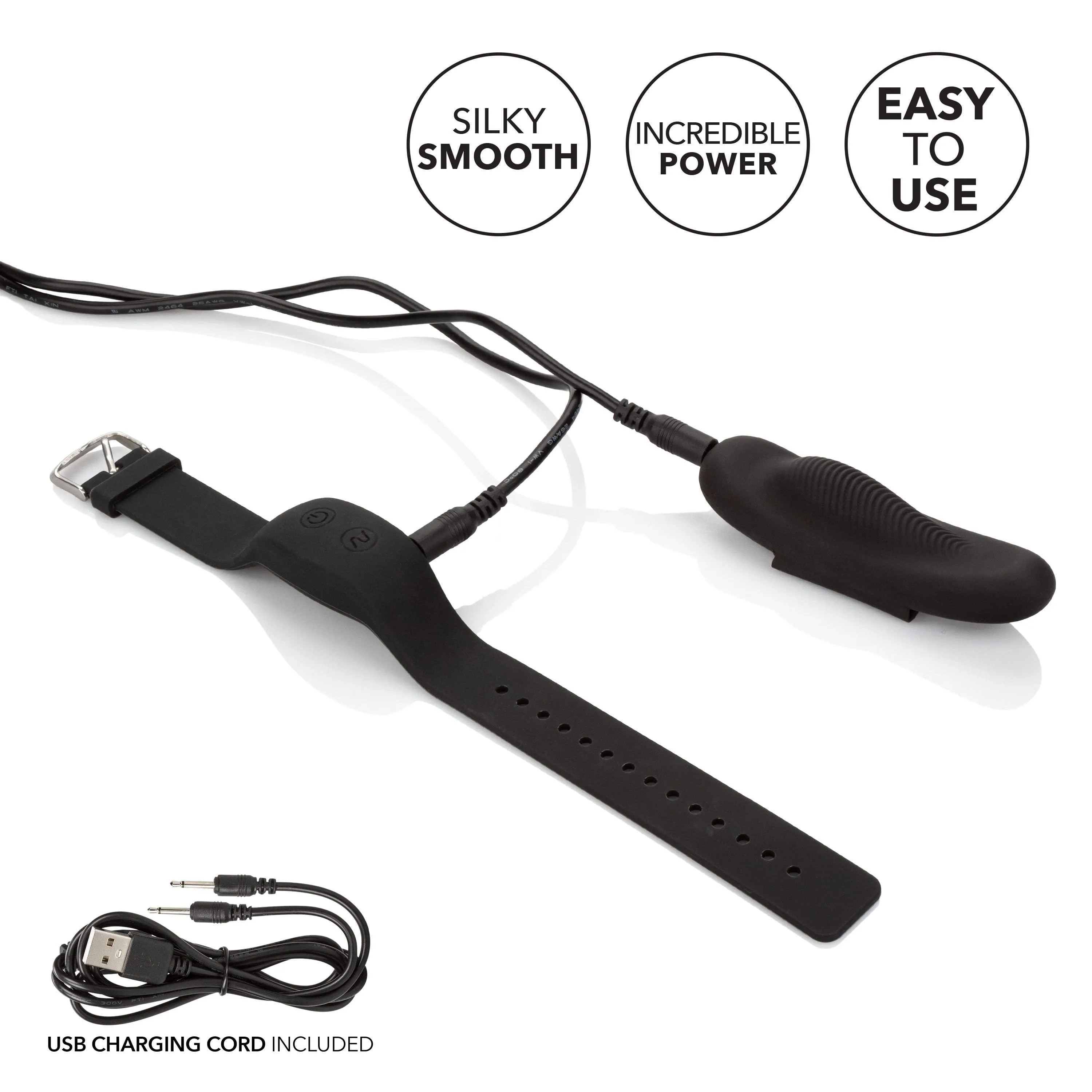 California Exotics - Lock N Play Wristband Remote Panty Vibrator (Black)