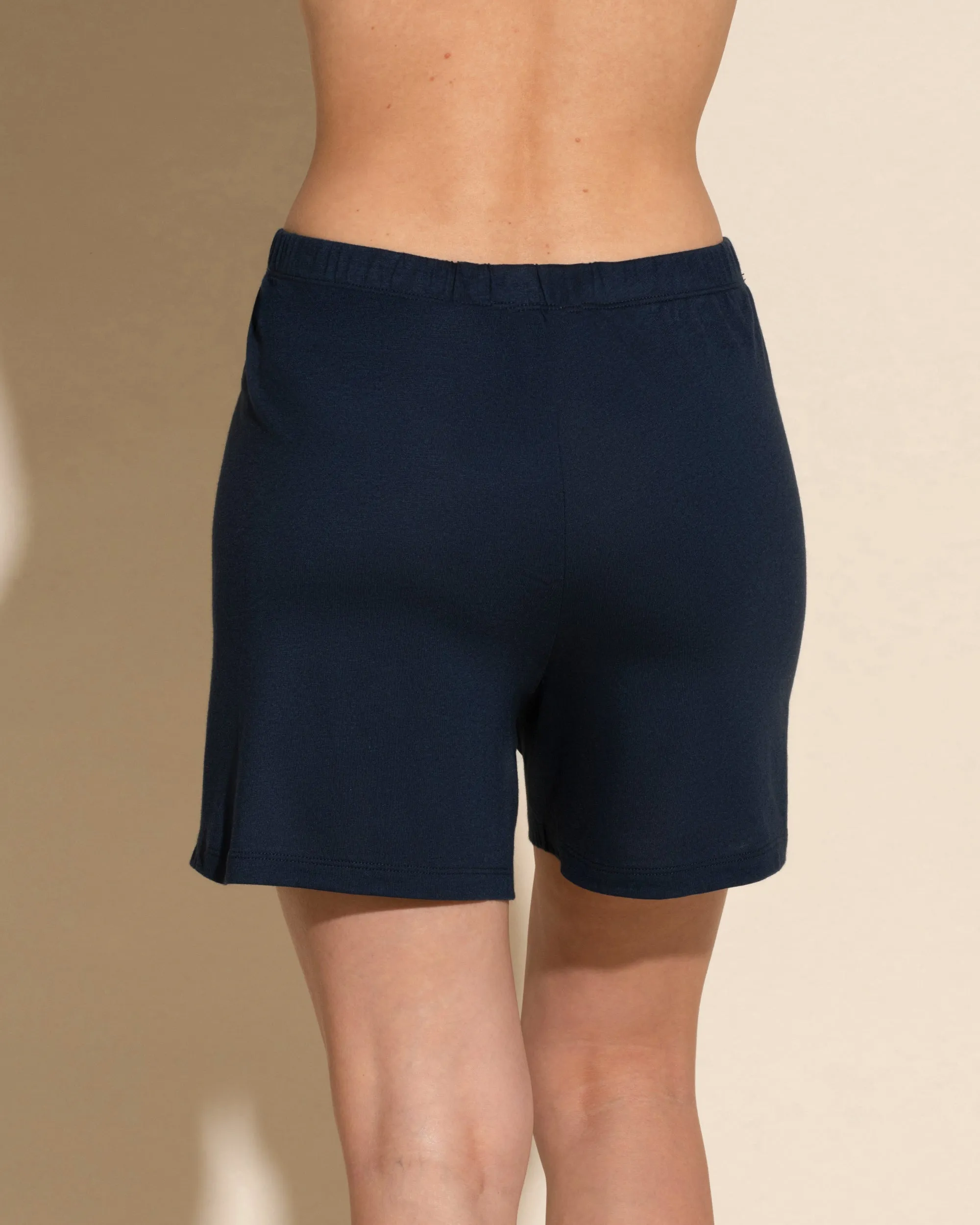 Langer Bademantel & Shorts PJ Set