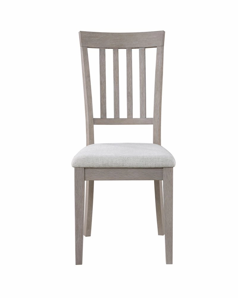 Milano Slat Back Side Chair - Beige