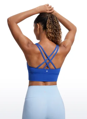 Nakedfeel Strappy Longline Bra Criss Cross Back