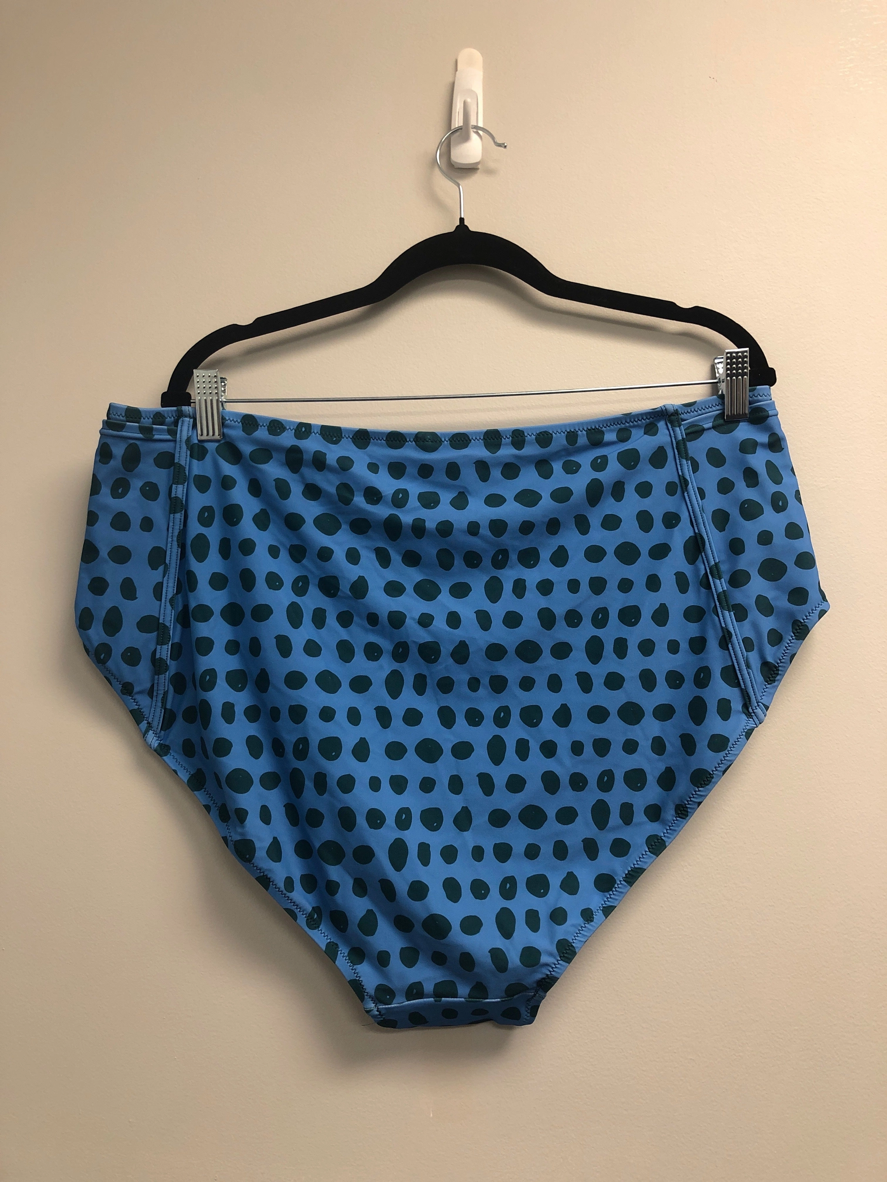 Outlet 7116 - Latched Mama High Waisted Swim Bottoms with Pockets - Final Sale - Teal Surf - 2X