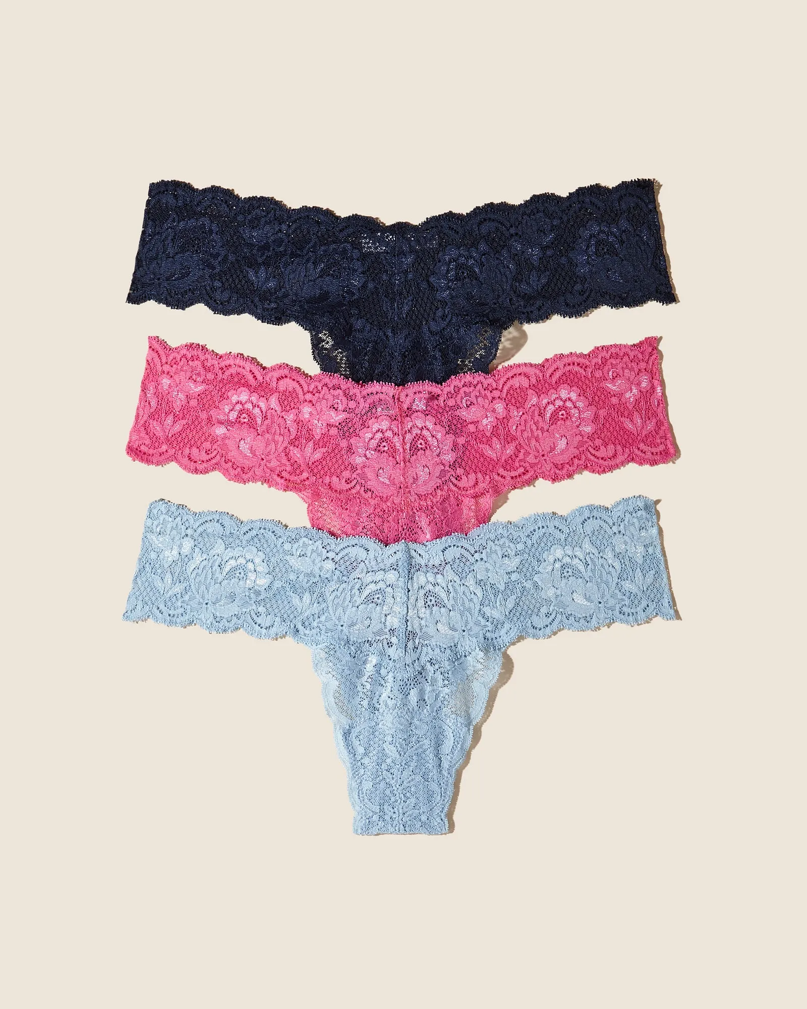 Pack De 3 Tangas Bajos