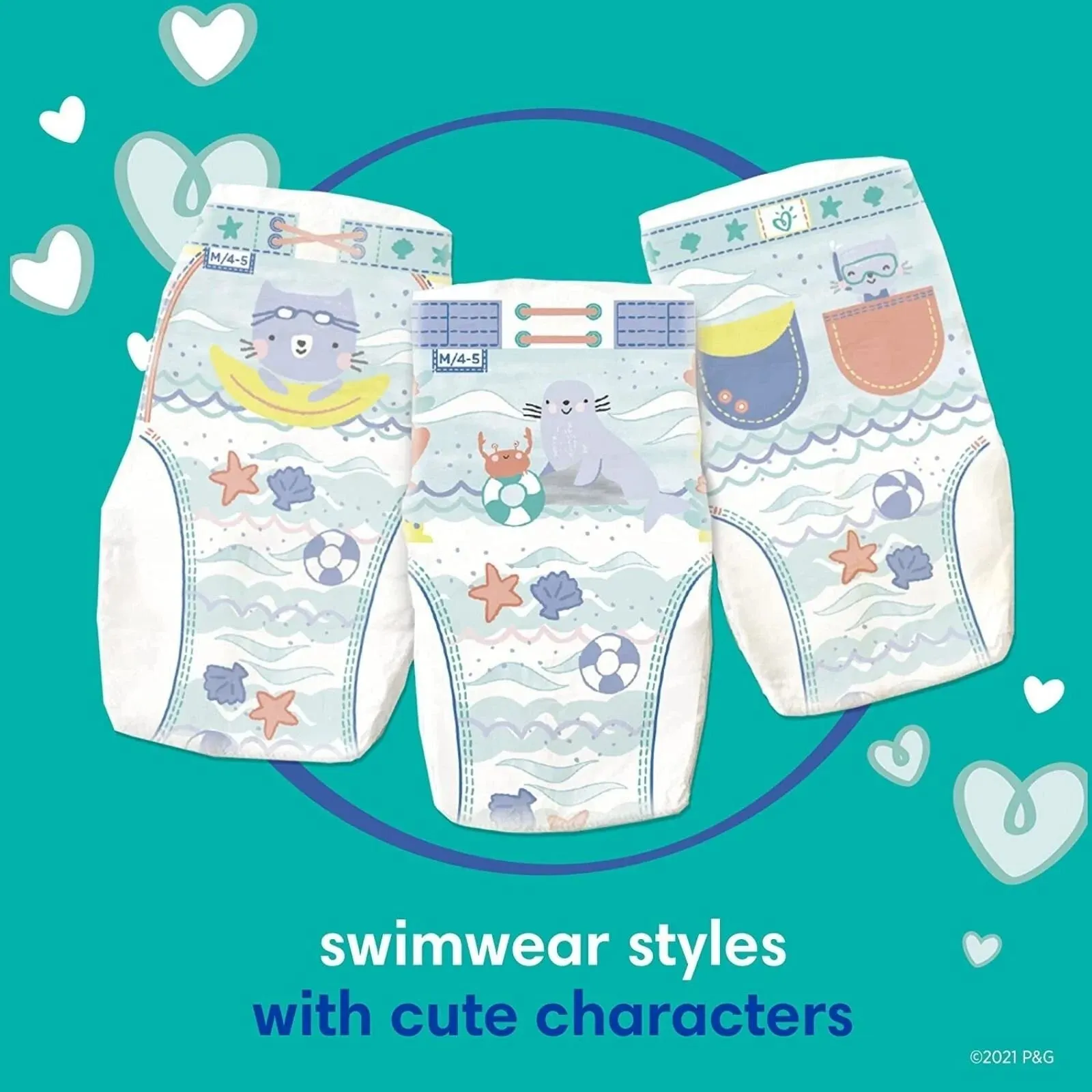Pampers Splashers Size 5-6 - 10 nappies