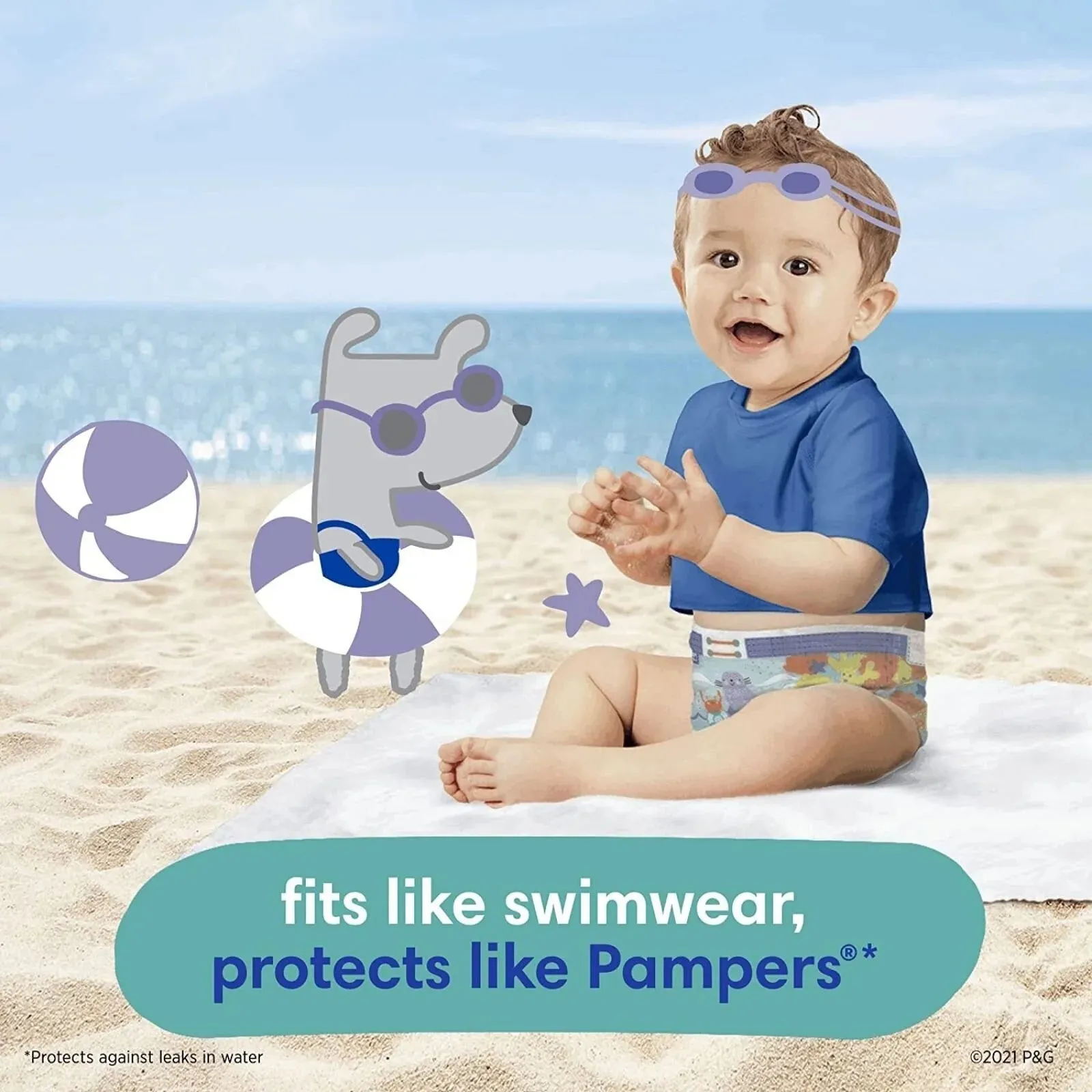 Pampers Splashers Size 5-6 - 10 nappies
