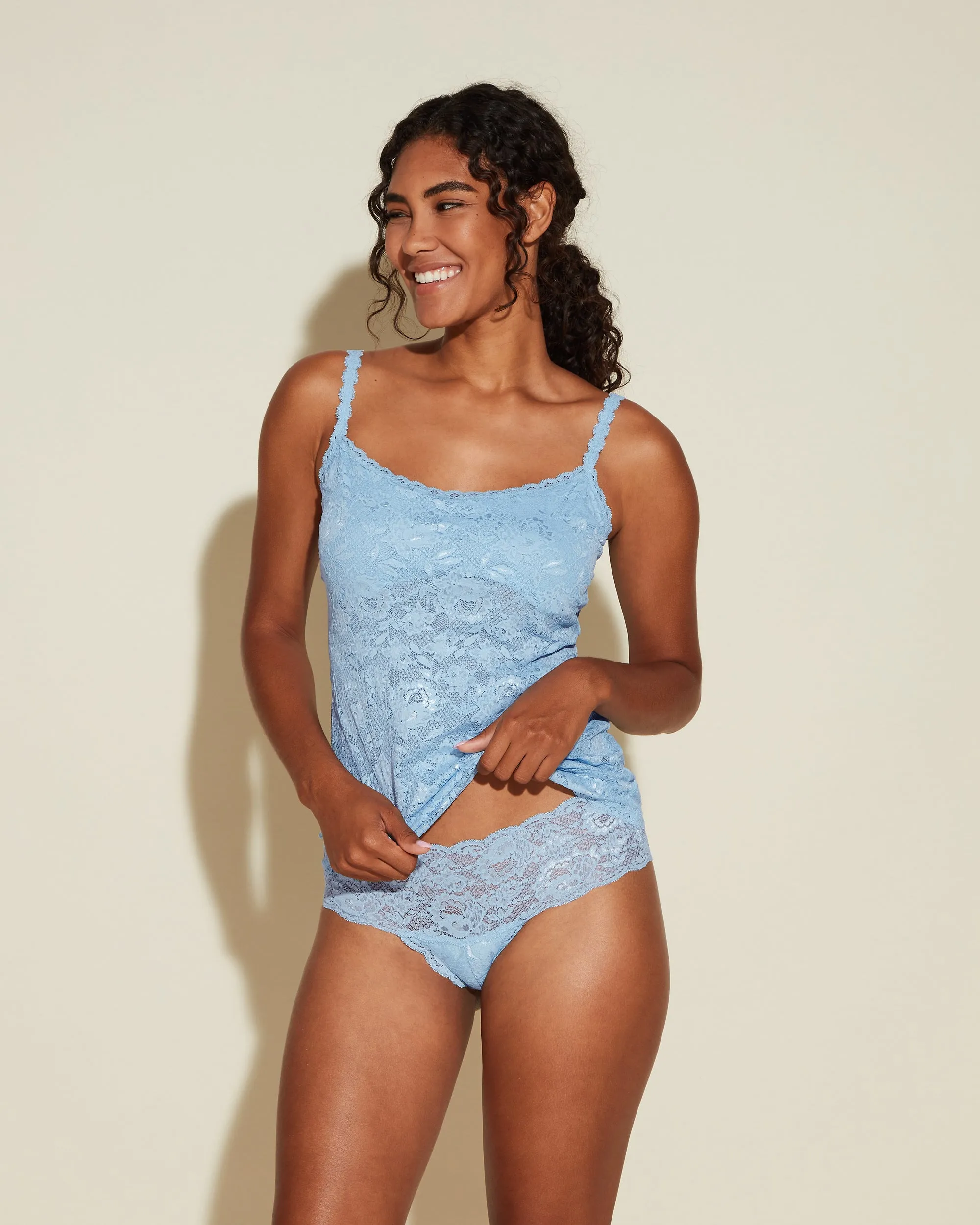 Sassie - Camiseta Larga De Encaje