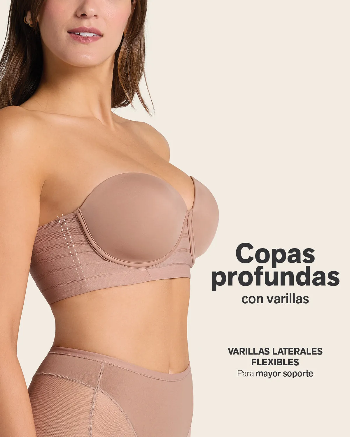Strapless Bra with Underwire