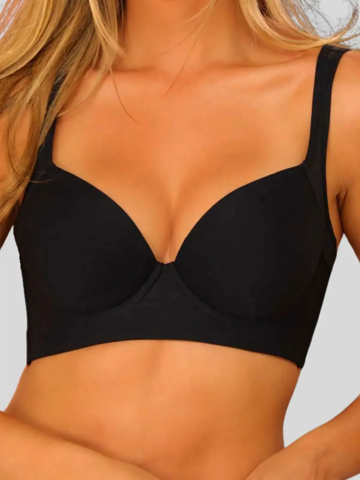 Underwire Support Bra with High Coverage and Flexible Side Boning | No Roll Down | Made in Colombia