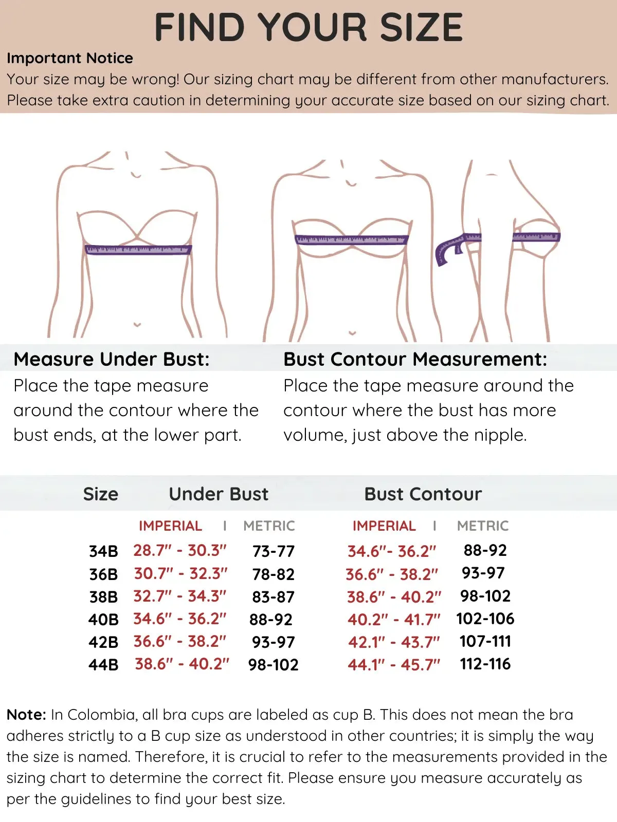 Underwire Support Bra with High Coverage and Flexible Side Boning | No Roll Down | Made in Colombia