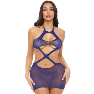X Appeal Fishnet Dress